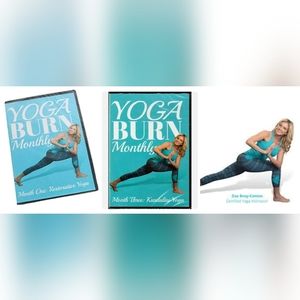 Yoga Burn Month 1 and 3  4dvd each.  with KUNDALINI